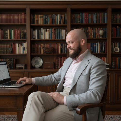AurelienBrunonenseance Photo d'Aurélien Brunon, psy et coach pour HPI en pleine séance